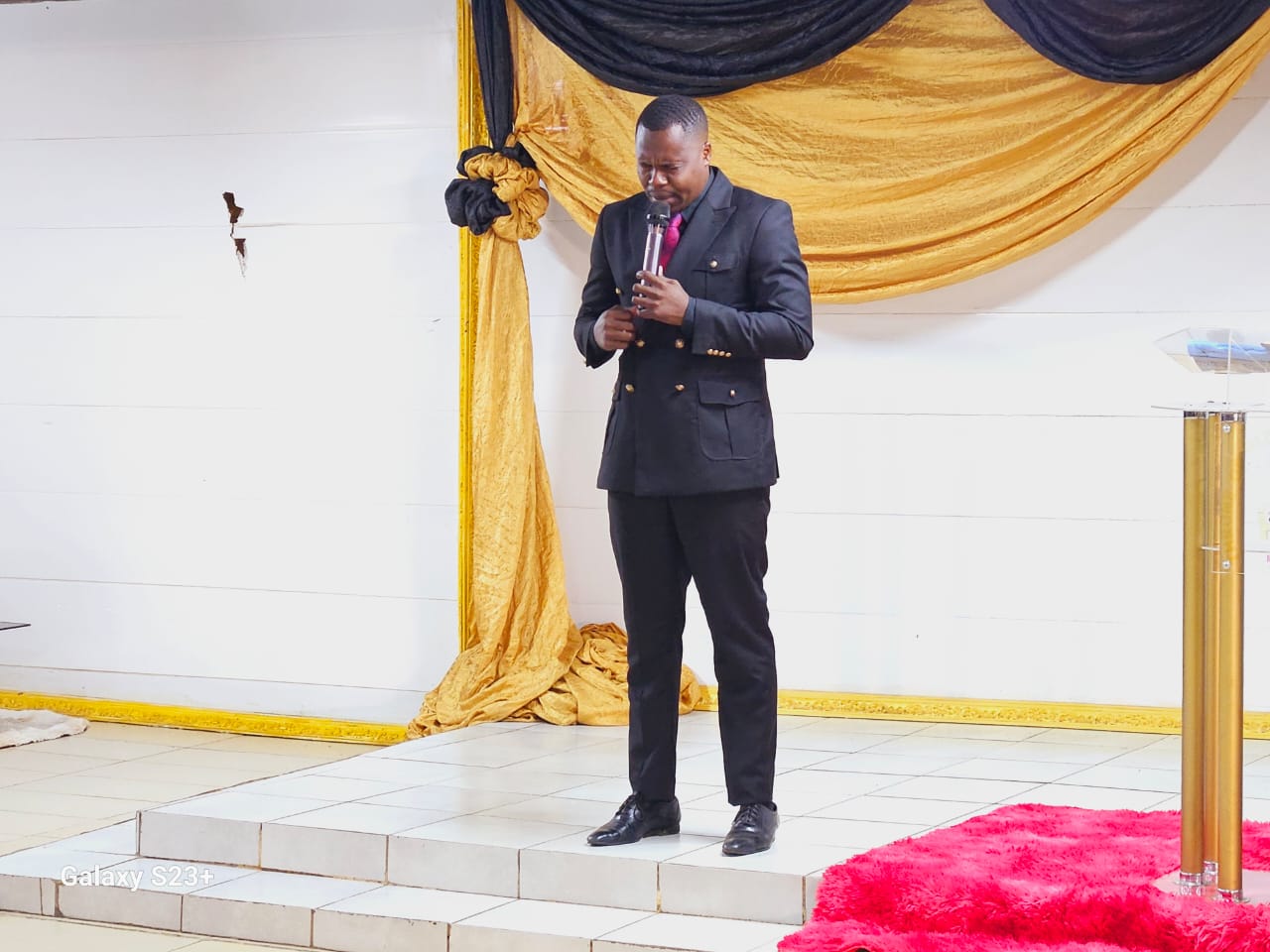 Preaching during a service